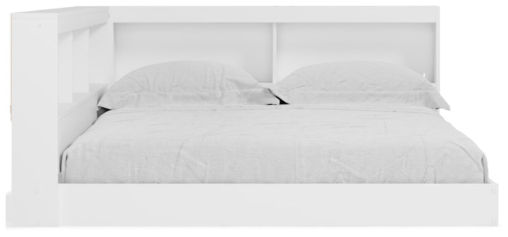 Piperton Full Bookcase Storage Bed - White (5)
