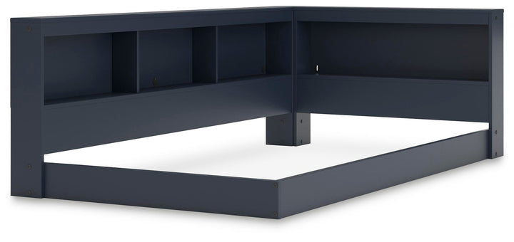 Simmenfort Twin Bookcase Storage Bed - Blue (3)