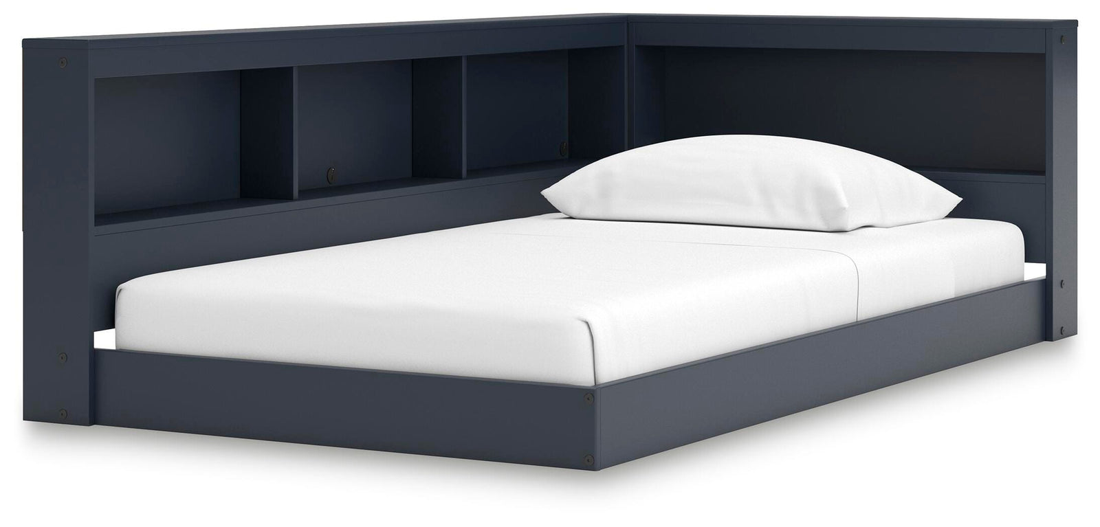 Simmenfort Twin Bookcase Storage Bed - Blue (1)