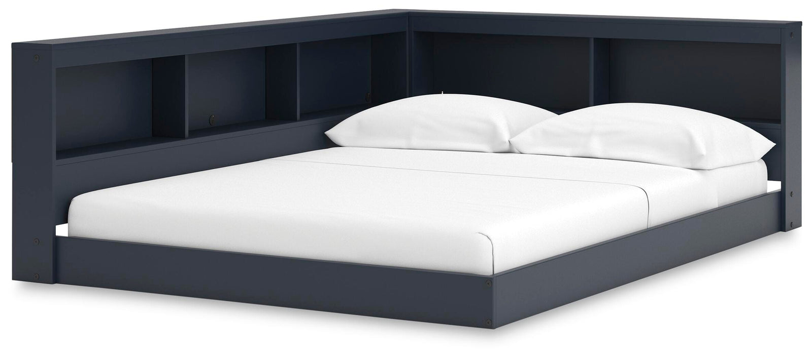 Simmenfort Full Bookcase Storage Bed - Blue (1)
