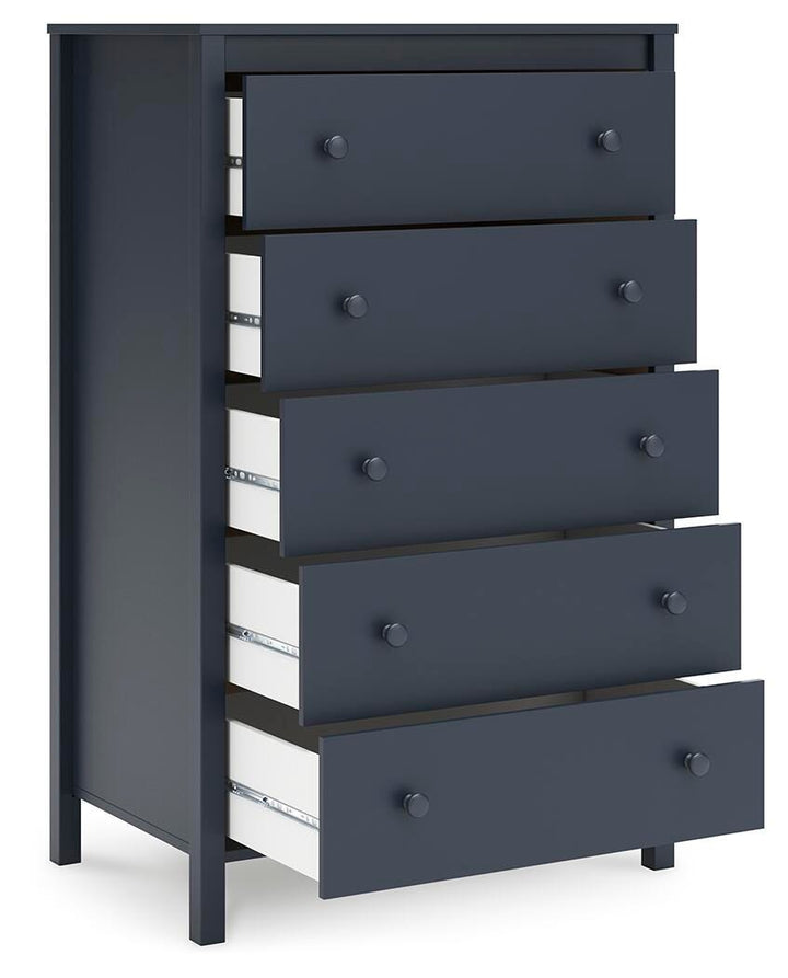 Simmenfort Chest of Drawers - Blue (4)