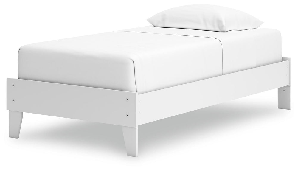Hallityn Twin Platform Bed - White (4)