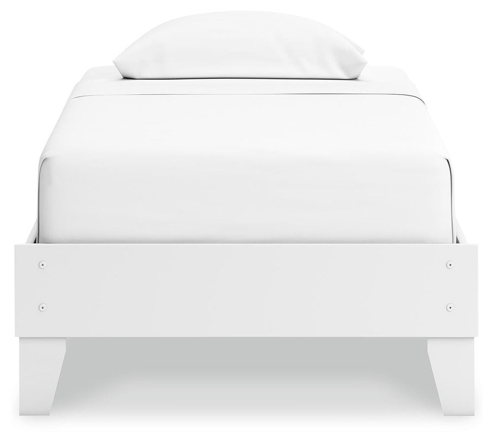 Hallityn Twin Platform Bed - White (5)