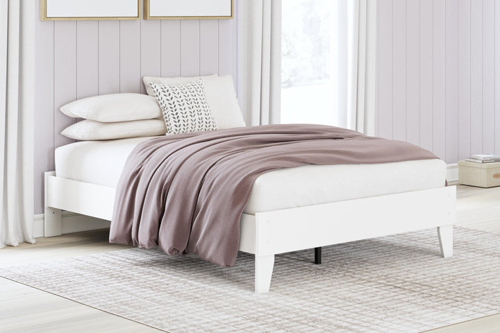 Hallityn Full Platform Bed - White (2)