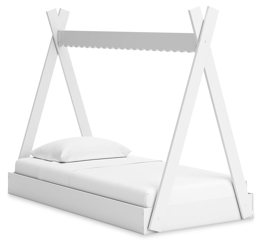 Hallityn Twin Tent Bed - White (1)