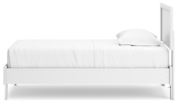 Hallityn Twin Panel Platform Bed - White (7)