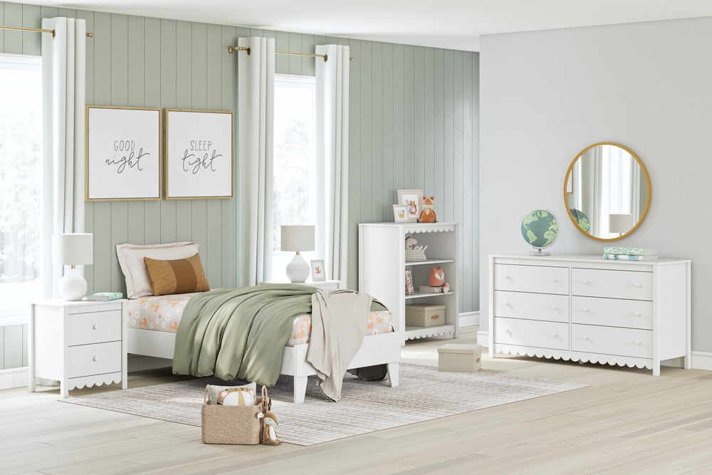 Hallityn Twin Platform Bed - White (9)