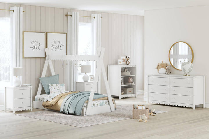 Hallityn Twin Tent Bed - White (10)