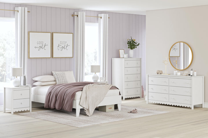 Hallityn Full Platform Bed - White (9)