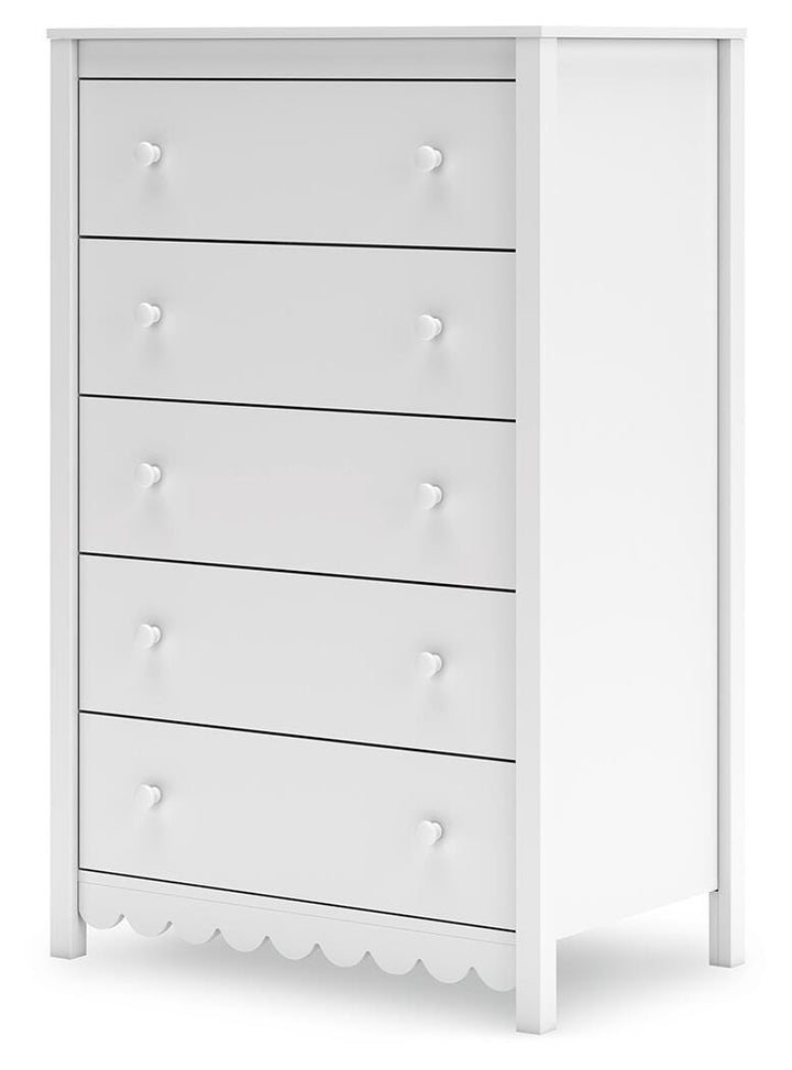Hallityn Chest of Drawers - White (3)