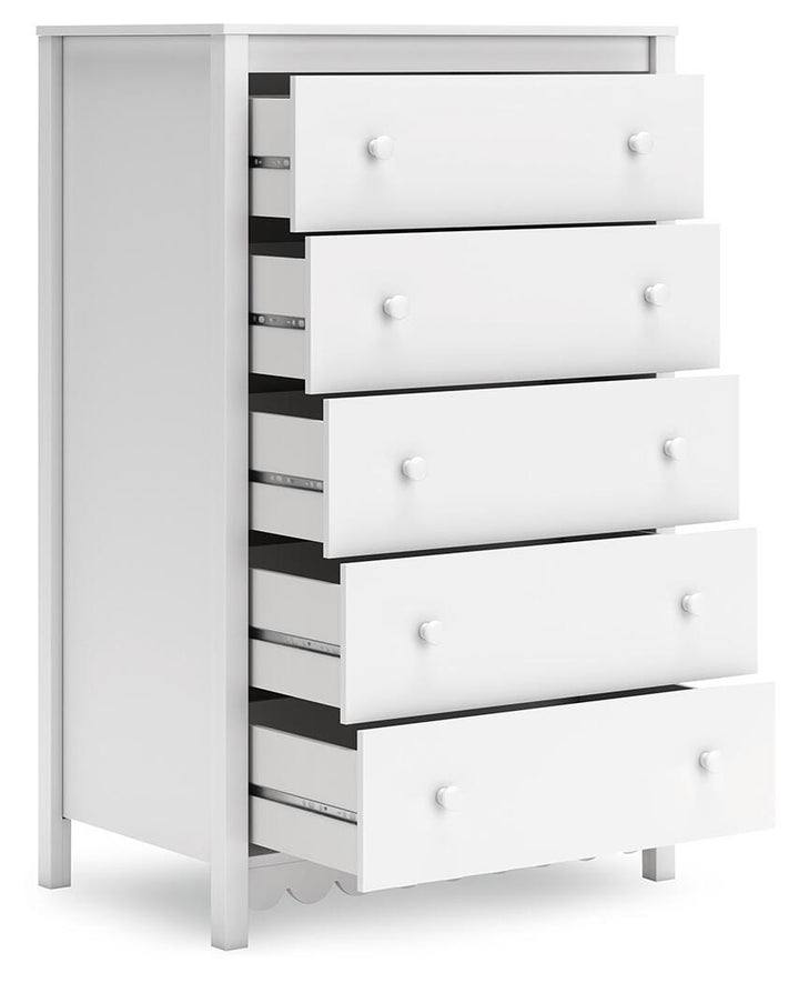 Hallityn Chest of Drawers - White (4)