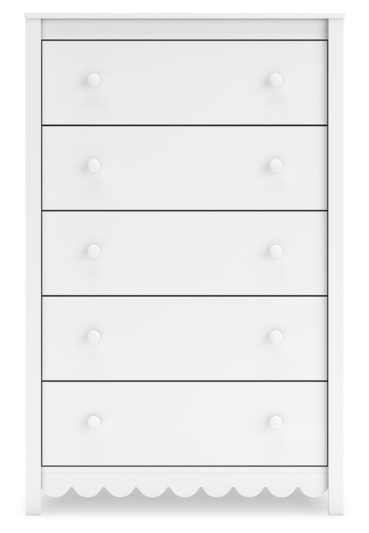 Hallityn Chest of Drawers - White (5)