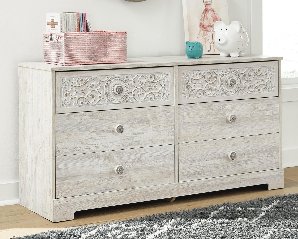 Paxberry Dresser - Whitewash (2)