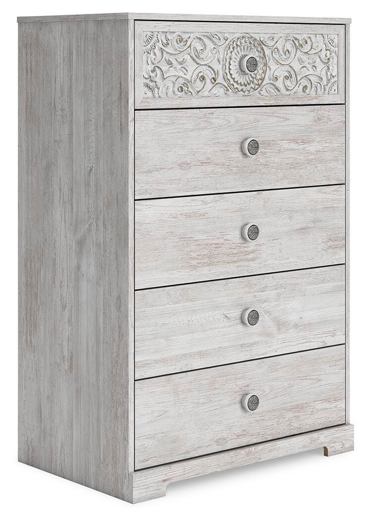 Paxberry Chest of Drawers - White (1)