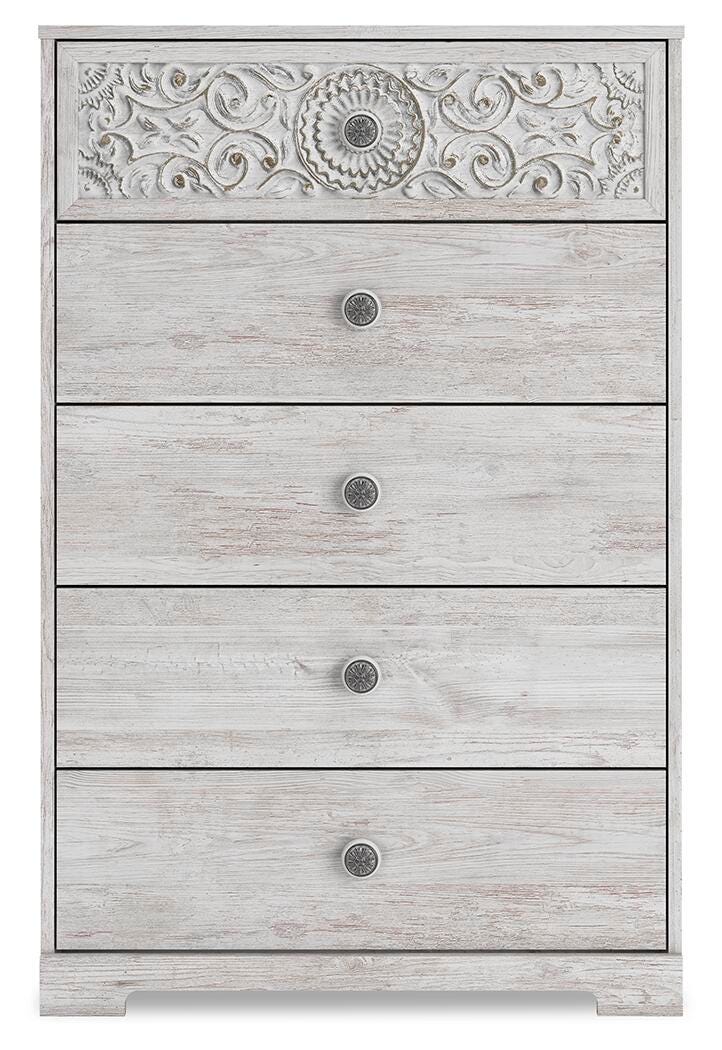 Paxberry Chest of Drawers - White (3)