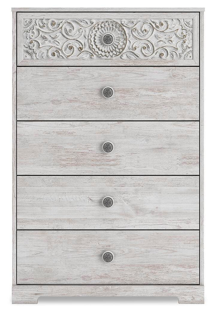 Paxberry Chest of Drawers - White (3)