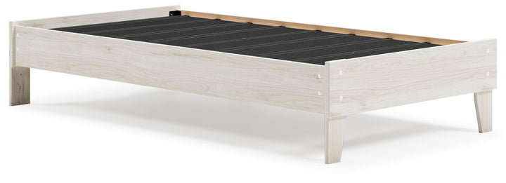 Socalle Twin Platform Bed - Beige (1)