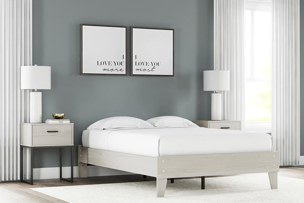 Socalle Full Platform Bed - Beige (2)