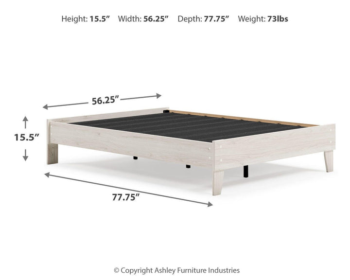 Socalle Full Platform Bed - Beige (4)