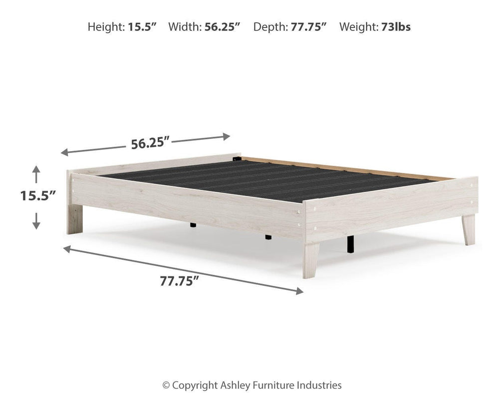 Socalle Full Platform Bed - Beige (4)