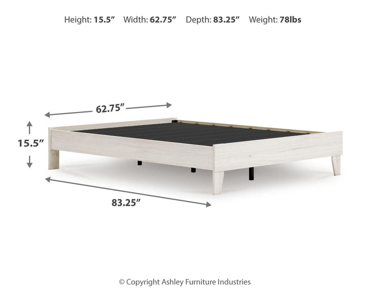 Socalle Queen Platform Bed - Beige (4)
