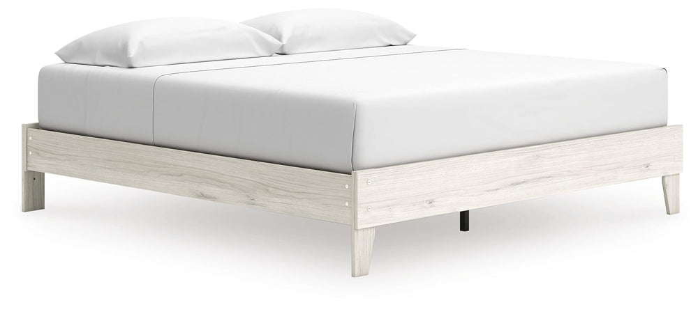 Socalle King Platform Bed - Beige (1)