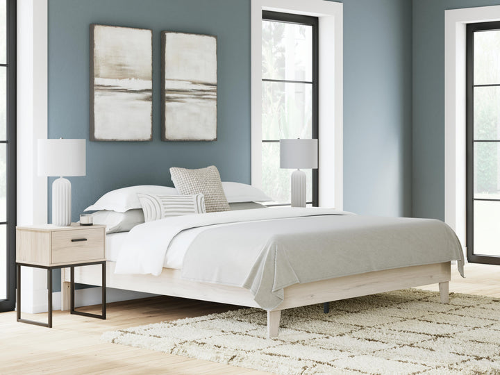 Socalle King Platform Bed - Beige (2)