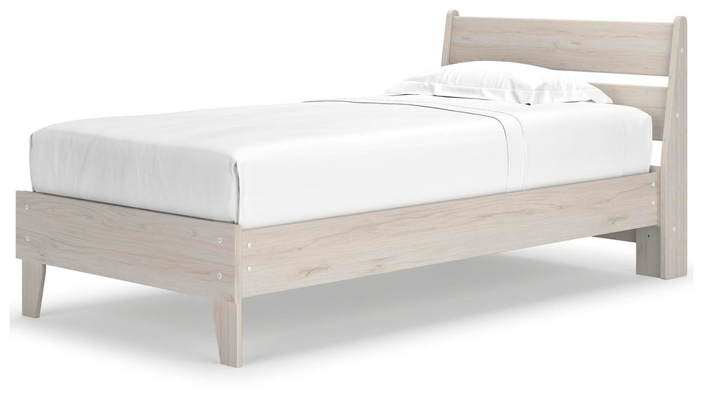 Socalle Twin Panel Platform Bed - Beige (3)
