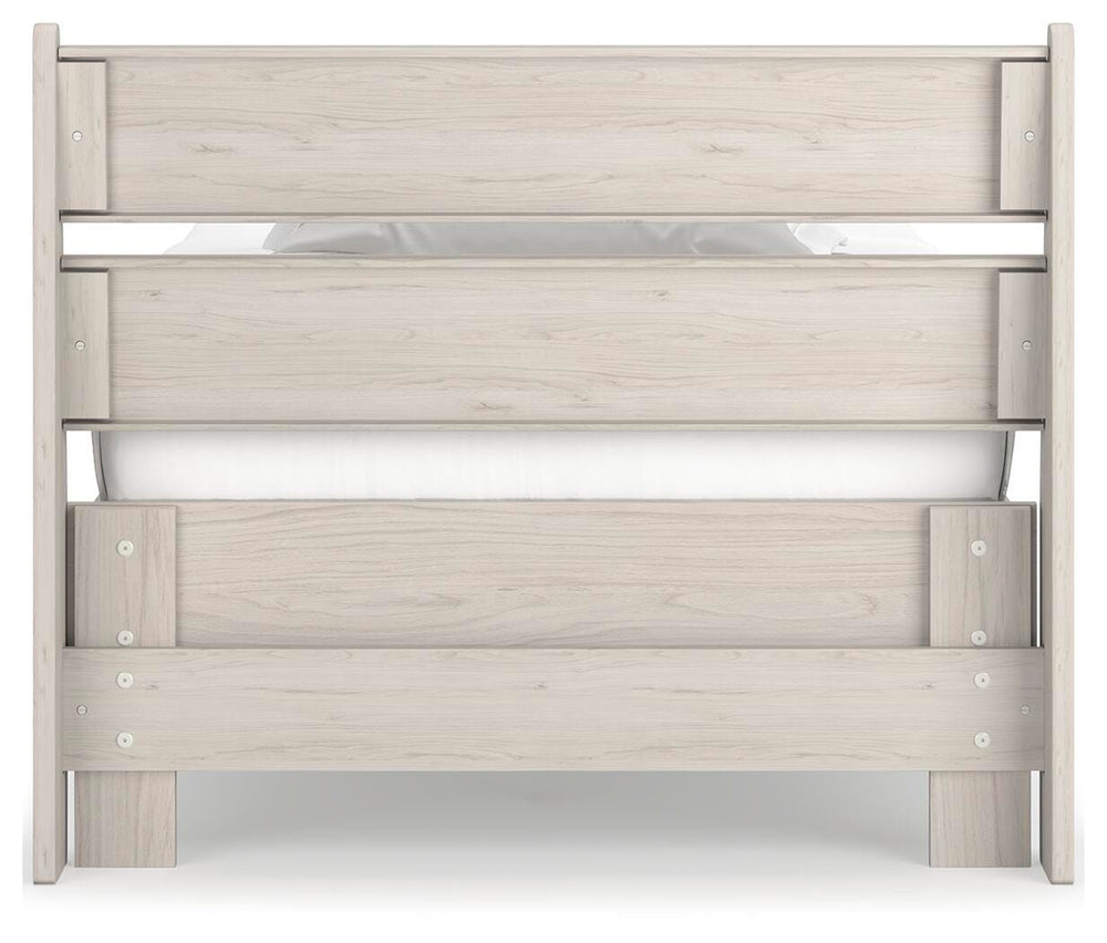 Socalle Twin Panel Platform Bed - Beige (7)