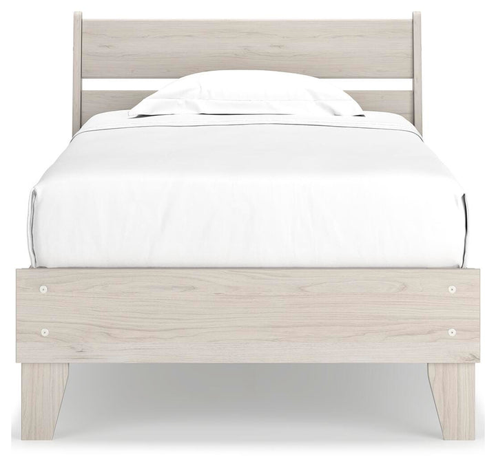 Socalle Twin Panel Platform Bed - Beige (5)