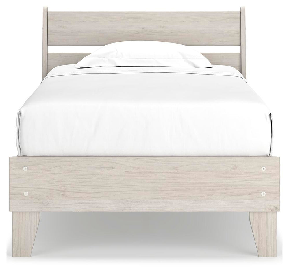 Socalle Twin Panel Platform Bed - Beige (5)
