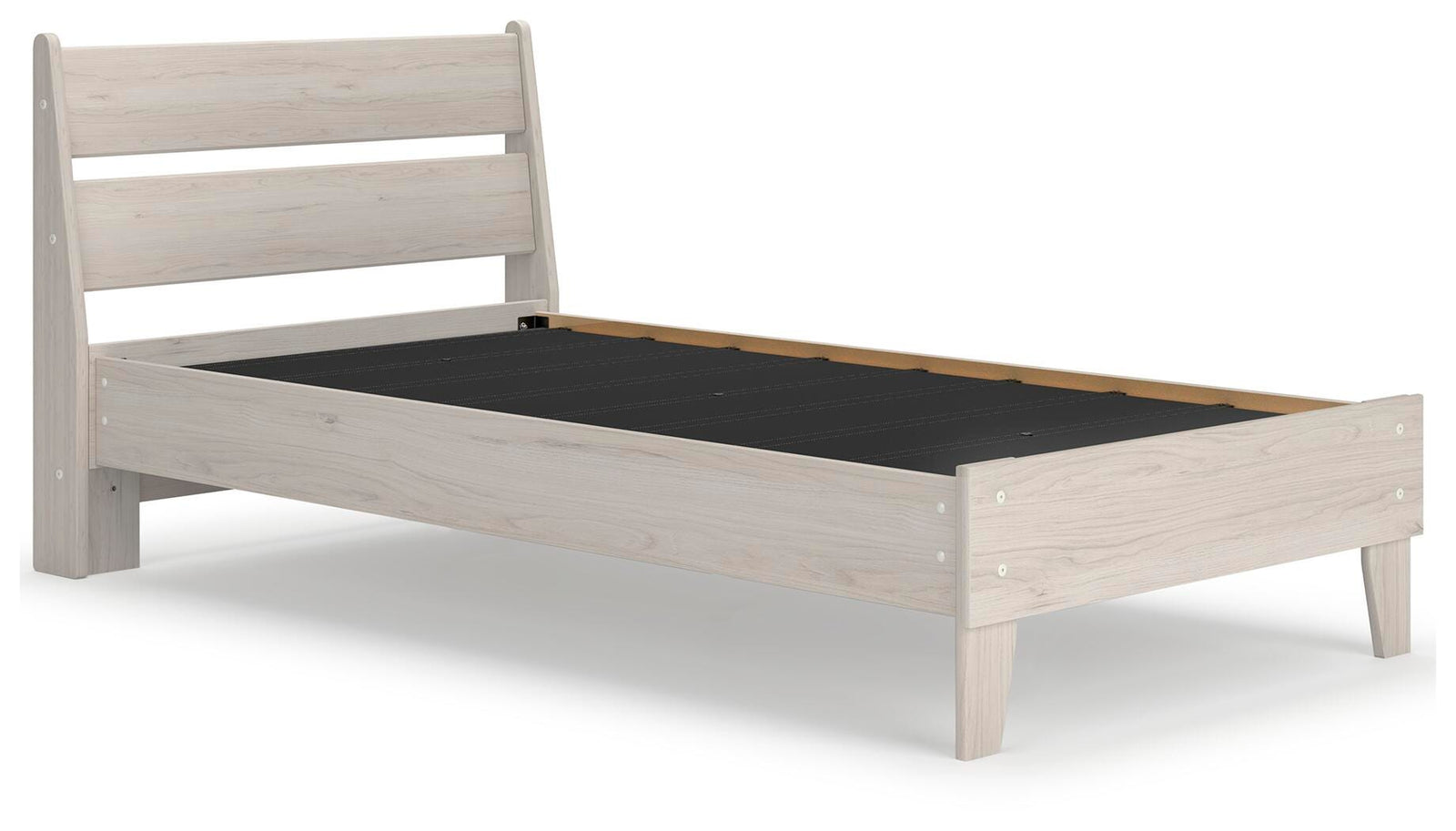Socalle Twin Panel Platform Bed - Beige (2)