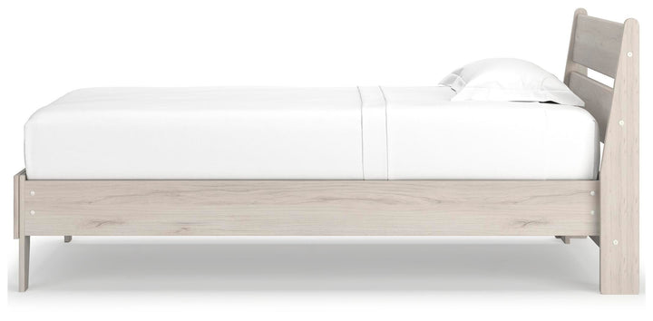 Socalle Twin Panel Platform Bed - Beige (8)