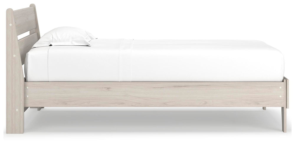Socalle Twin Panel Platform Bed - Beige (6)