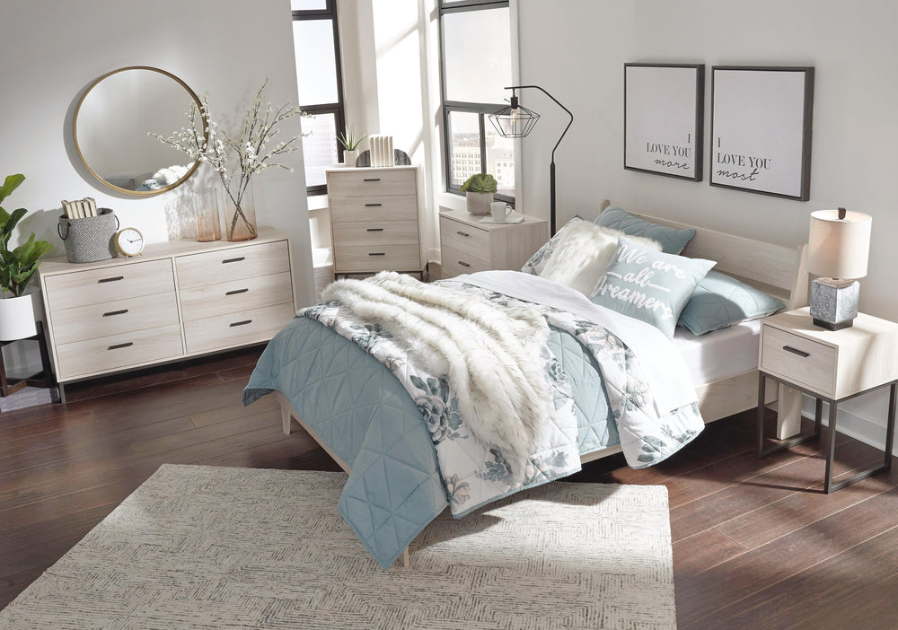 Socalle Full Panel Platform Bed - Natural (8)