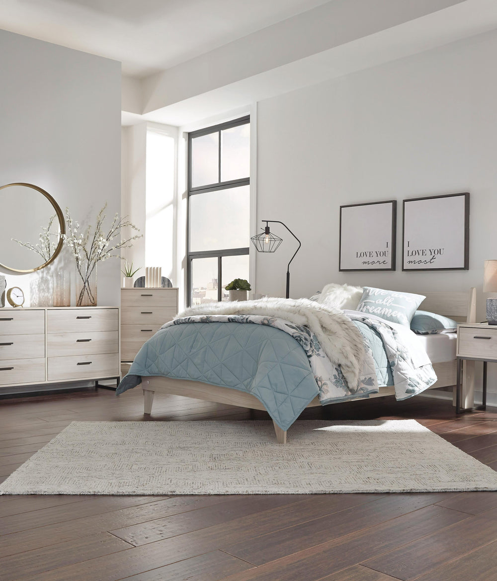 Socalle Full Panel Platform Bed - Natural (7)