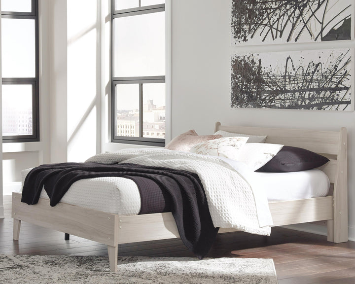 Socalle Queen Panel Platform Bed with Dresser and Nightstand - Light Natural (14)