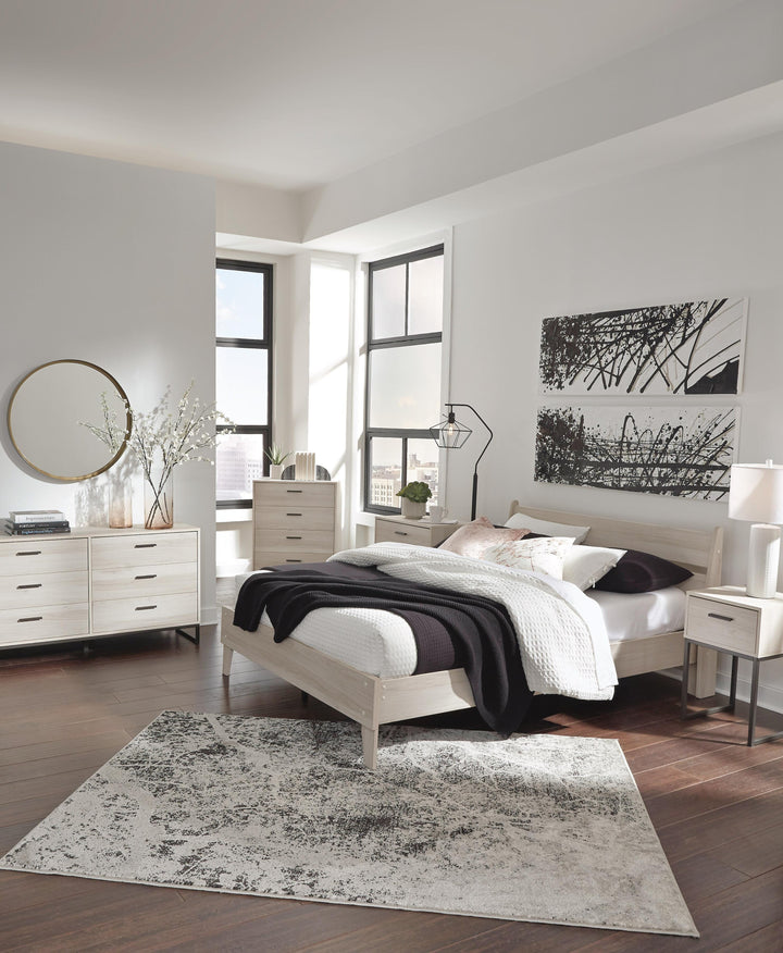 Socalle Queen Panel Platform Bed - Natural (7)