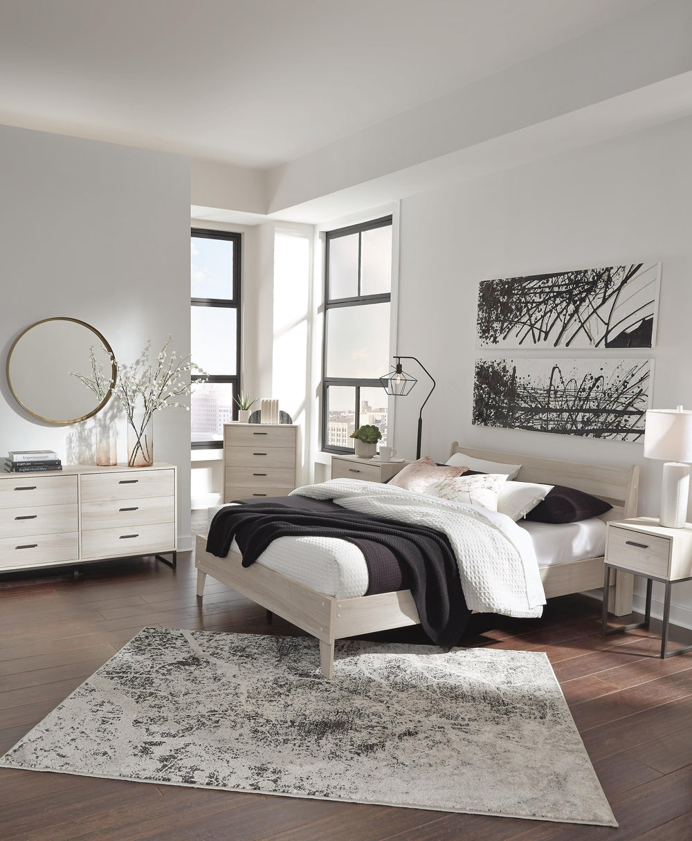 Socalle Queen Panel Platform Bed - Natural (7)