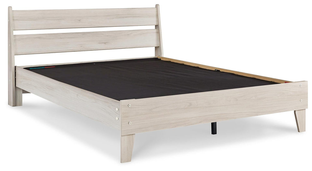 Socalle Queen Panel Platform Bed with Dresser and Nightstand - Light Natural (8)