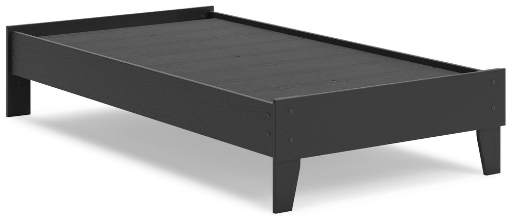 Socalle Twin Platform Bed - Black (3)
