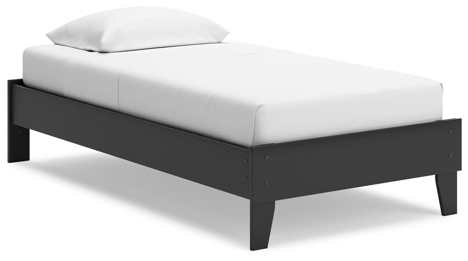 Socalle Twin Platform Bed - Black (1)