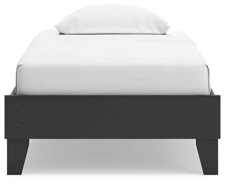 Socalle Twin Platform Bed - Black (5)