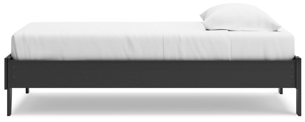 Socalle Twin Platform Bed - Black (7)