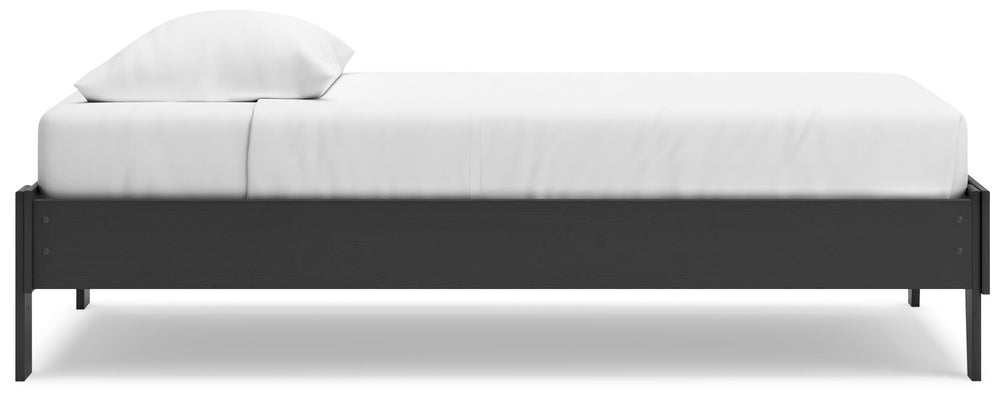 Socalle Twin Platform Bed - Black (8)