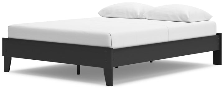 Socalle Queen Platform Bed - Black (4)