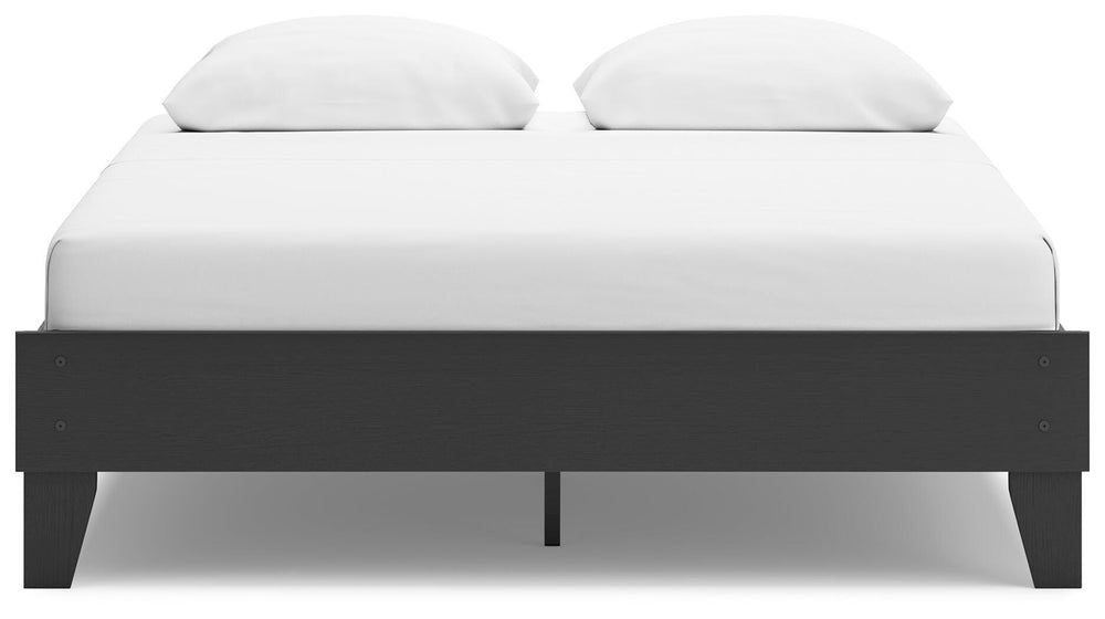 Socalle Queen Platform Bed - Black (5)