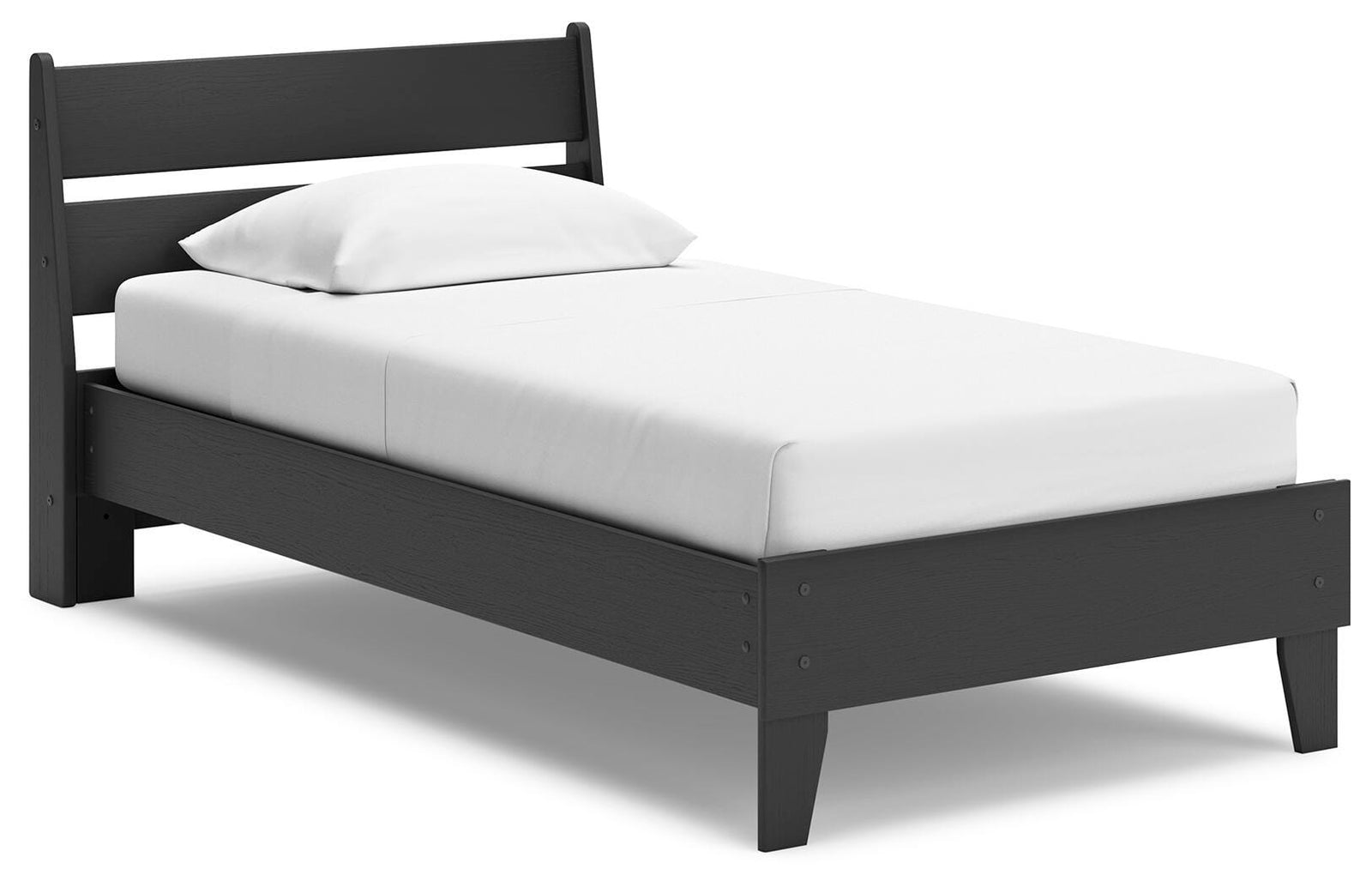 Socalle Twin Panel Platform Bed - Black (1)