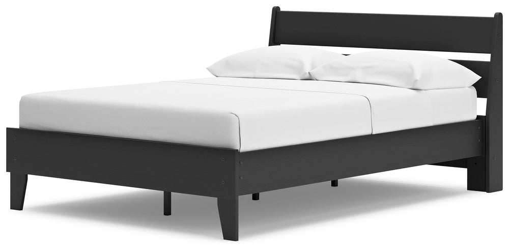 Socalle Full Panel Platform Bed - Black (4)