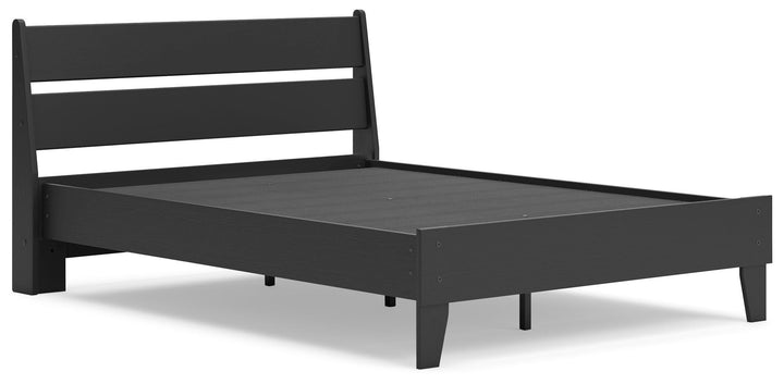 Socalle Full Panel Platform Bed - Black (3)